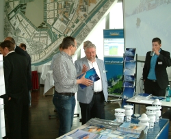 Am InfoStand der Fa. LUFFT  (Quelle: MeteoGroup)