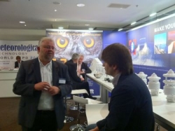 SIRWEC2012 LUFFT stand KS in discussion with  Alexander D. from Moscow Roads